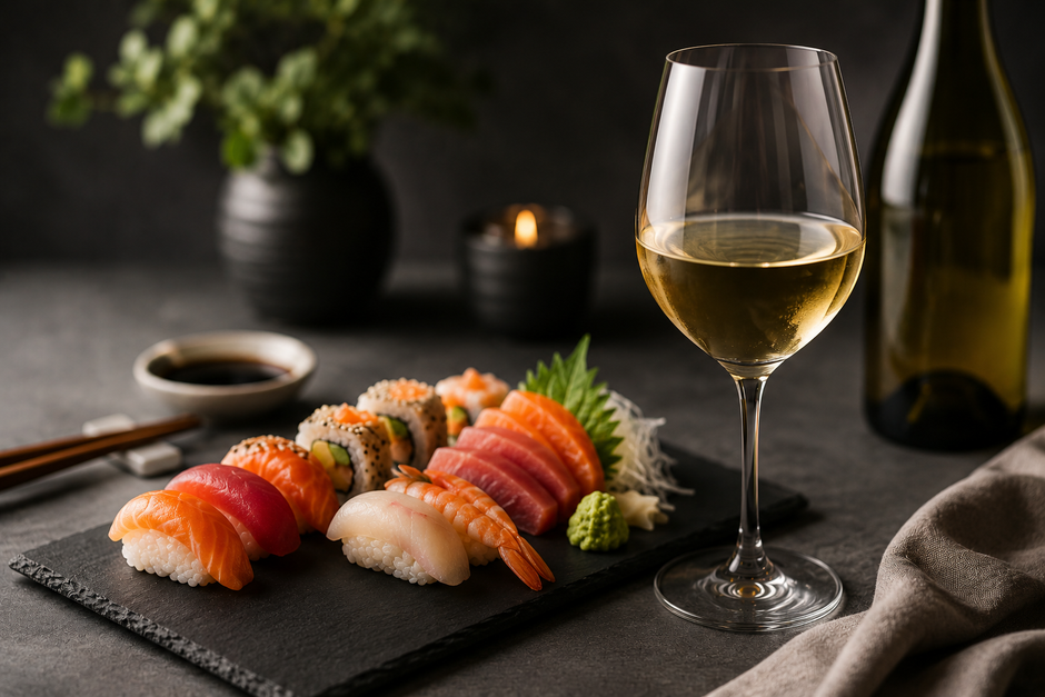 Vino e sushi: gli abbinamenti che funzionano davvero