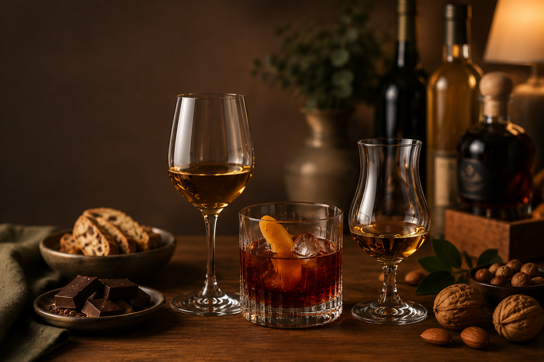 Cosa bere dopo cena: vino dolce, amaro o distillato?
