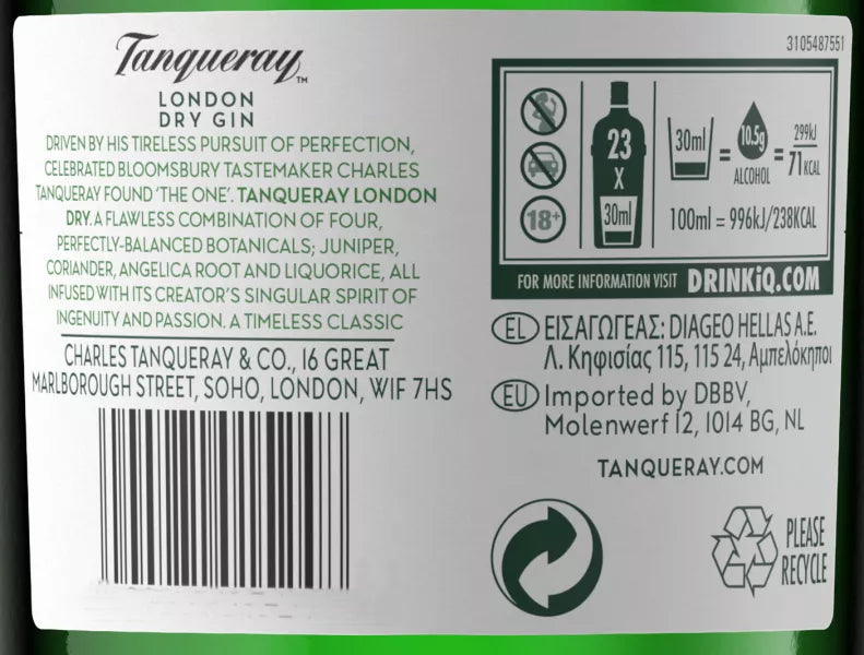 Gin Tanqueray Ten 