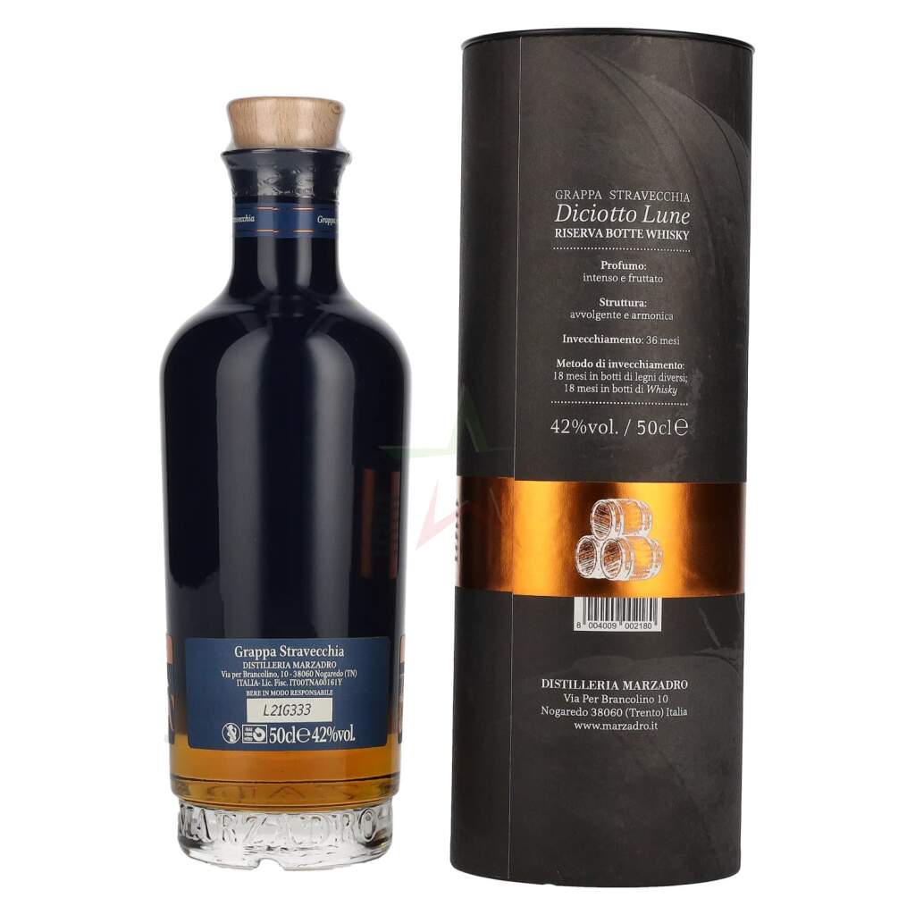 Grappa Le Diciotto Lune Riserva Whisky Marzadro