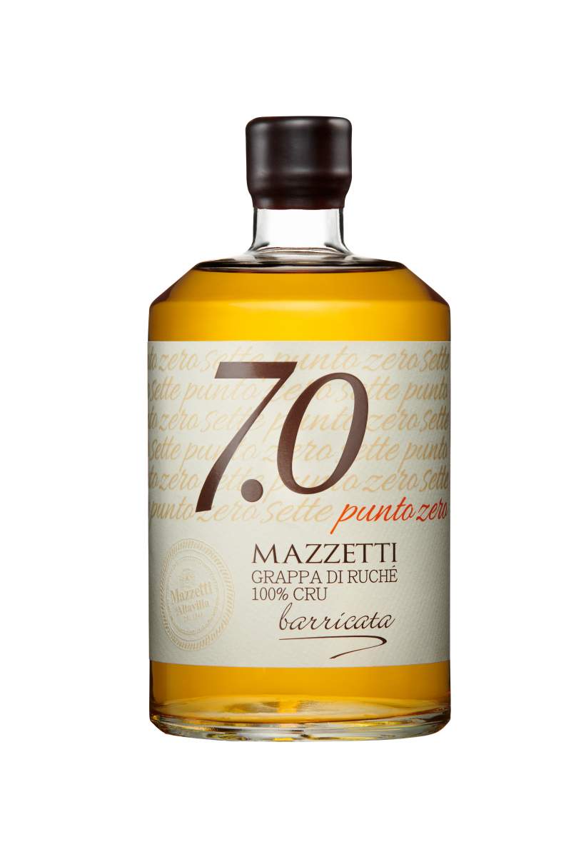 Grappa Riserva '7.0 di Ruché Invecchiata' Mazzetti d'Altavilla