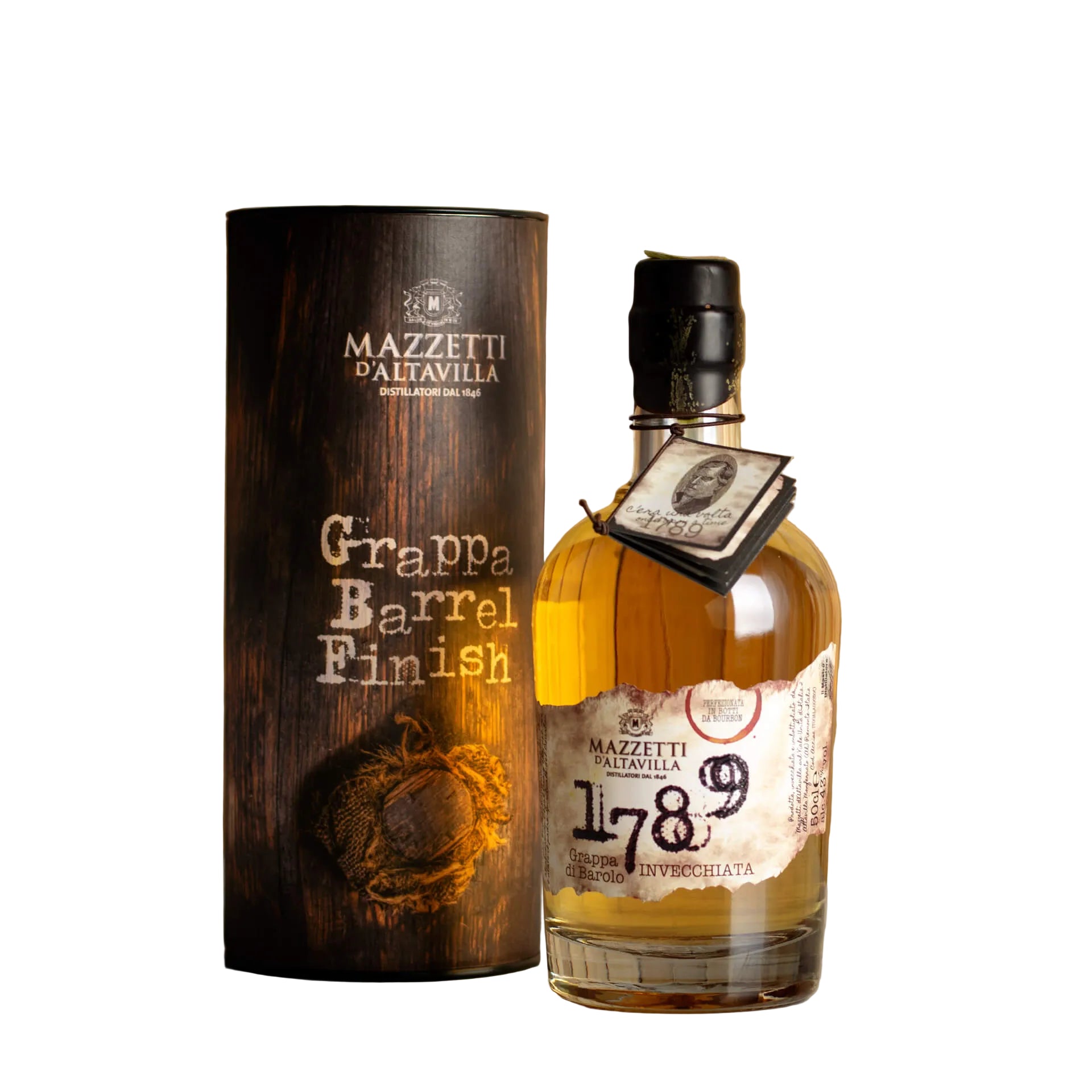Grappa di Barolo '1789 in Botti di Bourbon' Mazzetti d'Altavilla