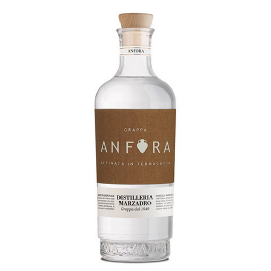 Grappa Trentina raffinata in terracotta Anfora Marzadro