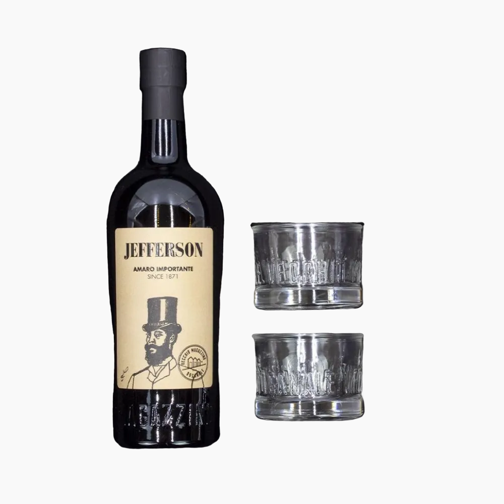 Jefferson Amaro cl70 Confezione Regalo 2 bicchieri