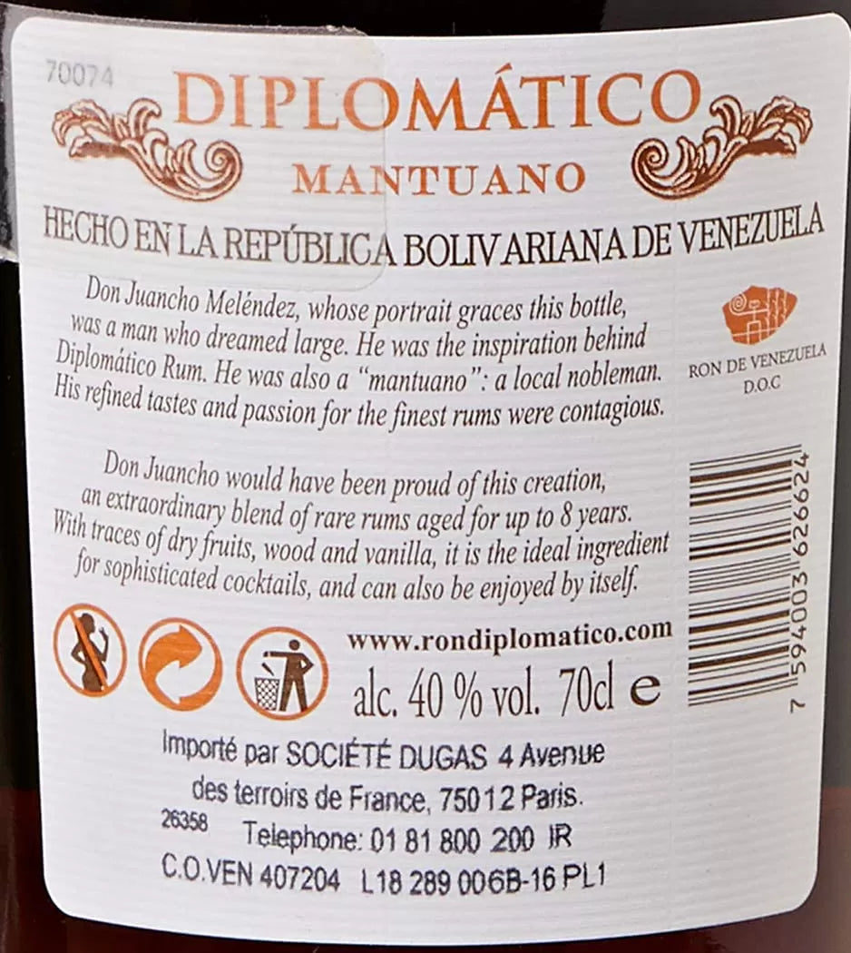 Rum Diplomatico Mantuano